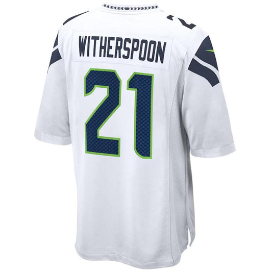 #21 Devon Witherspoon Player S.Seahawks White Game Football Jerseys football jersey product view 1