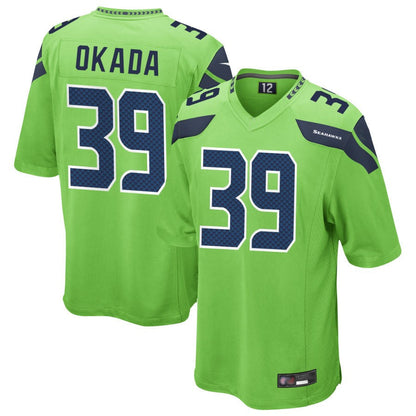 S.Seahawks #39 Ty Okada Player Green Game Football Jerseys football jersey product view 1