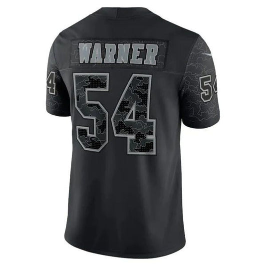 #54 Fred Warner Player SF.49ers Black RFLCTV Limited Football Jerseys football jersey product view 1