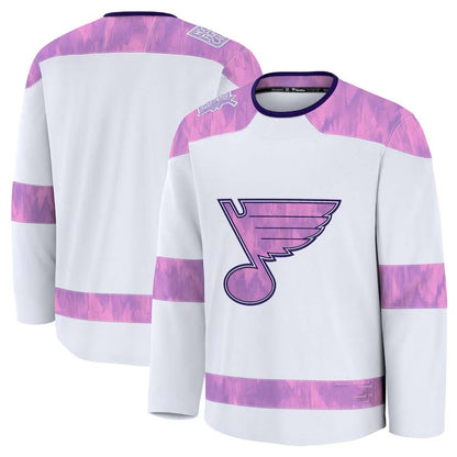 St.L.Blues Supporters Blank Player Hockey Jersey - White Stitched American Hockey Jerseys hockey jersey product view 1