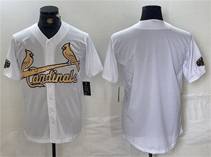 St.Louis Cardinals Blank Player All-Star White Gold Stitched Baseball Jerseys baseball jersey product view 1