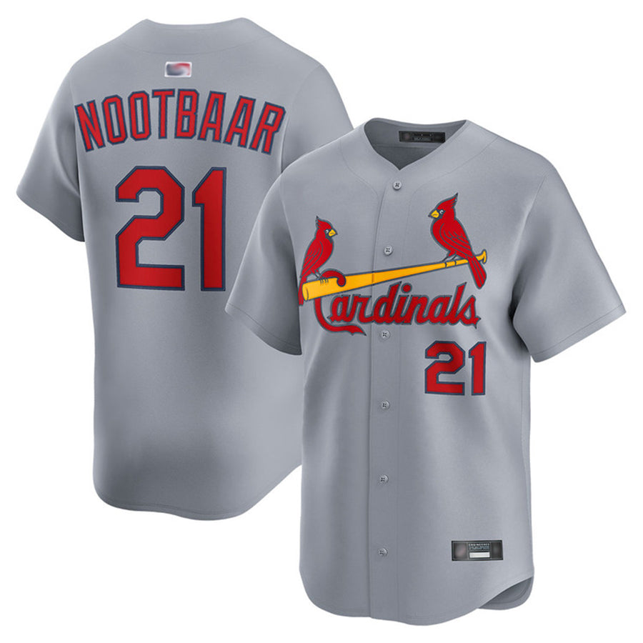 St.Louis Cardinals #21 Lars Nootbaar Player Road Limited Home Baseball Jerseys baseball jersey product view 1