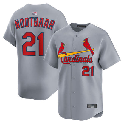 St.Louis Cardinals #21 Lars Nootbaar Player Road Limited Home Baseball Jerseys baseball jersey product view 1