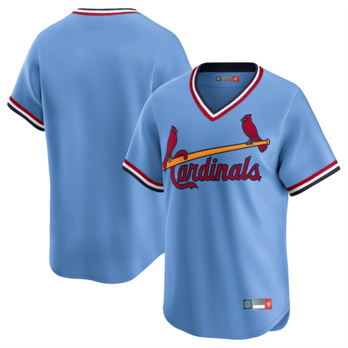 St.Louis Cardinals Blank Player Light Blue Cooperstown Collection Limited Baseball Jerseys baseball jersey product view 1