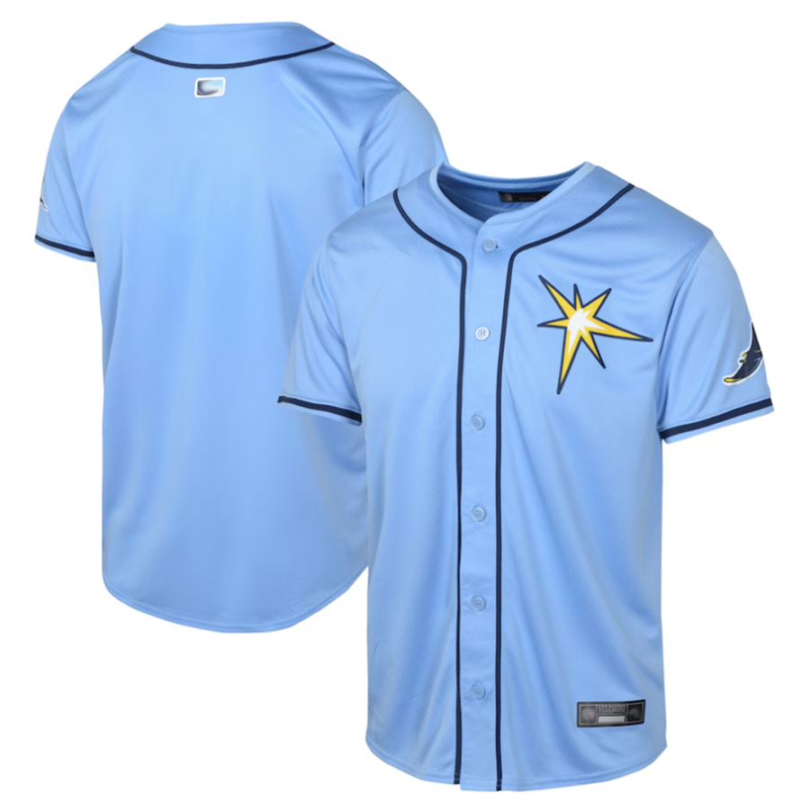 TB.Rays Blank Player Light Blue Limited Baseball Jerseys baseball jersey product view 1