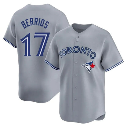 T.Blue Jays #17 Jose Berrios Player Gray Replica Home Game Baseball Jerseys baseball jersey product view 1