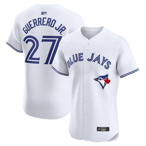 T.Blue Jays #27 Vladimir Guerrero Jr. Player White Home Elite Baseball Jerseys baseball jersey product view 1