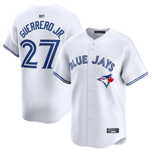 T.Blue Jays #27 Vladimir Guerrero Jr. Player White Home Limited Baseball Jerseys baseball jersey product view 1