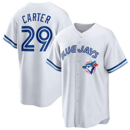 T.Blue Jays #29 Joe Carter Player Home Cooperstown Collection White Baseball Jerseys baseball jersey product view 1