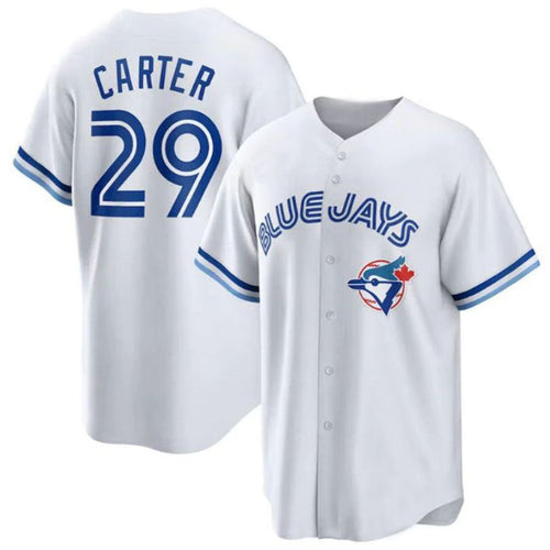 T.Blue Jays #29 Joe Carter Player Home Cooperstown Collection White Baseball Jerseys baseball jersey product view 1