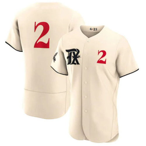 T.Rangers #2 Marcus Semien Player Cream City Connect Limited Elite Baseball Jerseys baseball jersey product view 1