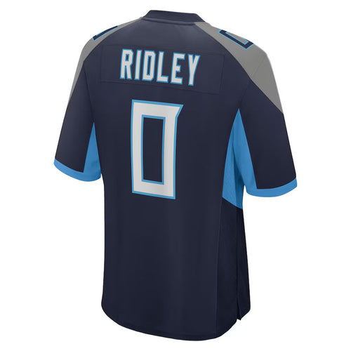 T.Titans #0 Calvin Ridley Player Navy Home Game Football Jerseys football jersey product view 1
