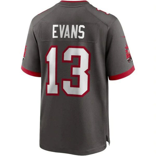 #13 Mike Evans Player TB.Buccaneers Pewter Game Football Jerseys football jersey product view 1