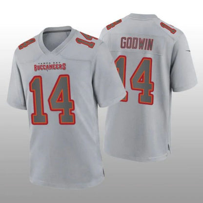 #14 Chris Godwin Player TB.Buccaneers Gray Game Football Jerseys football jersey product view 1