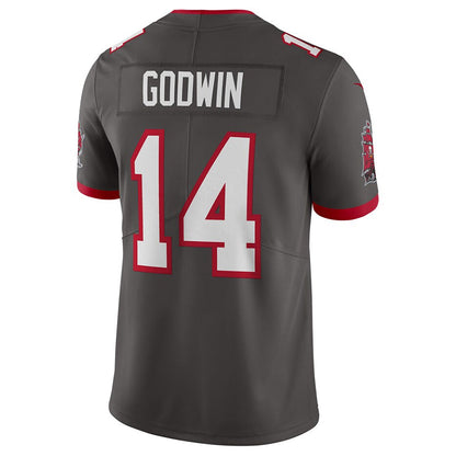 TB.Buccaneers #14 Chris Godwin Jr. Player Pewter Vapor Limited Football Jerseys football jersey product view 1