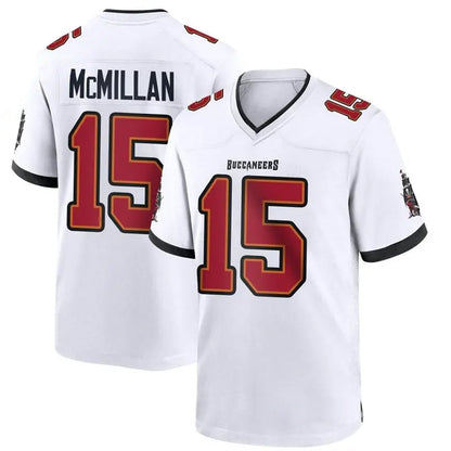 TB.Buccaneers #15 Jalen McMillan Player White Home Game Football Jerseys football jersey product view 1