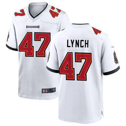 TB.Buccaneers #47 John Lynch Player White Home Replica Football Jerseys football jersey product view 1