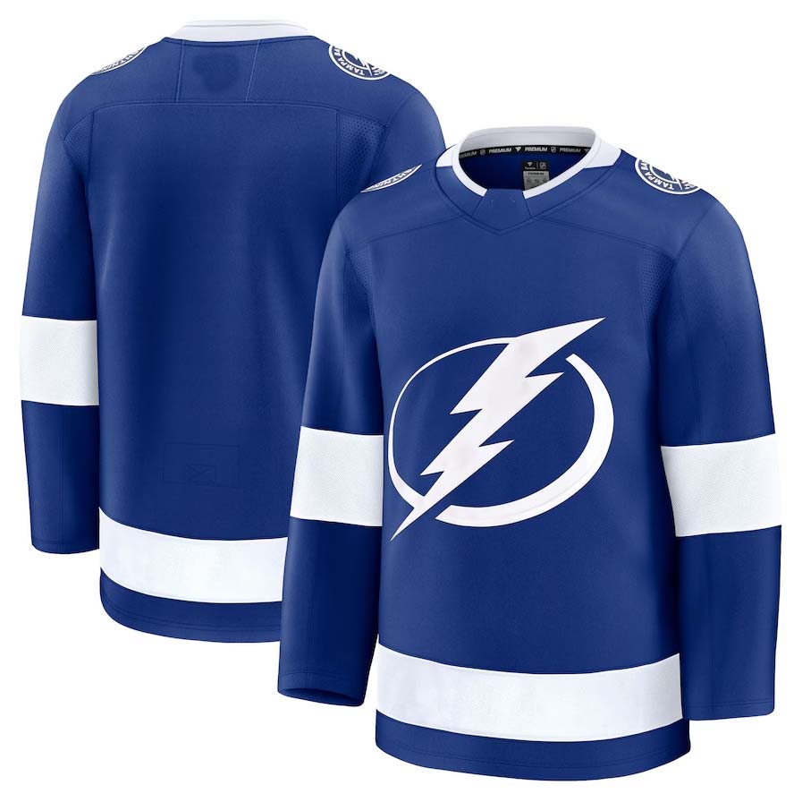 TB.Lightning Supporters Player Game Jersey - Blue Stitched American Hockey Jerseys hockey jersey product view 1