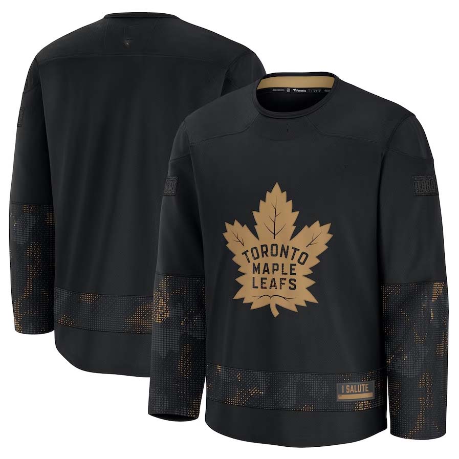 T.Maple Leafs Blank Player Supporters Game Jersey - Black Stitched American Hockey Jerseys hockey jersey product view 1