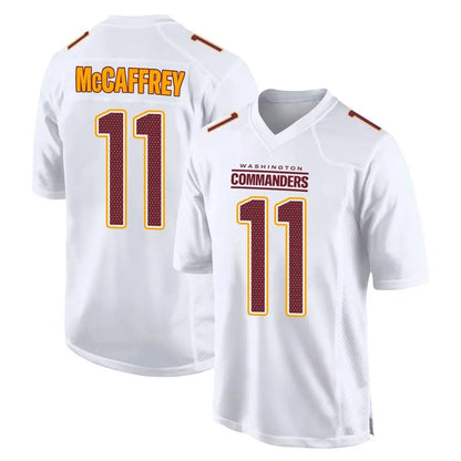 W.Commanders #11 Luke McCaffrey Player White Tundra Fashion Game Football Jerseys football jersey product view 1