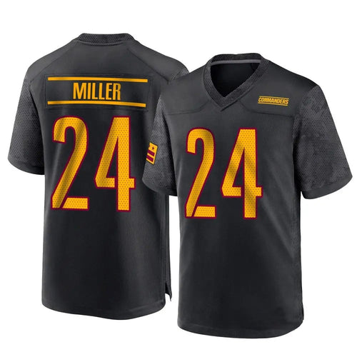 W.Commanders #24 Von Miller Player Black Home Game Football Jerseys football jersey product view 1