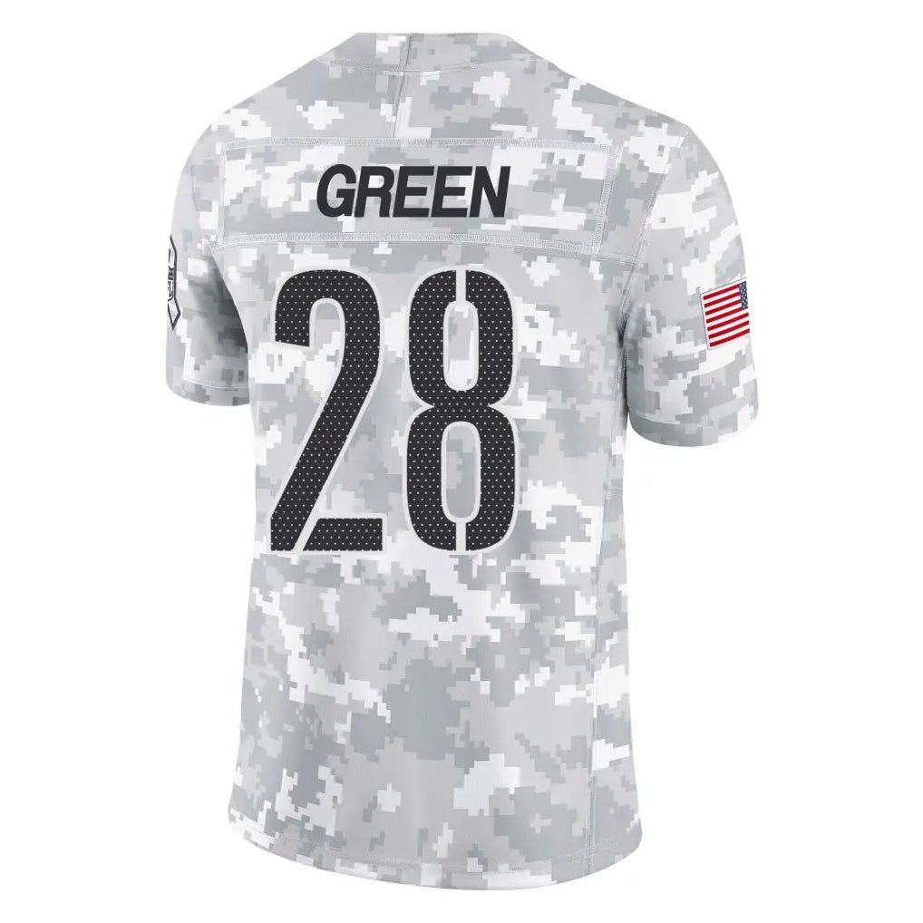 W.Commanders #28 Darrell Green Player Arctic Camo Salute To Service Limited Football Jerseys football jersey product view 1