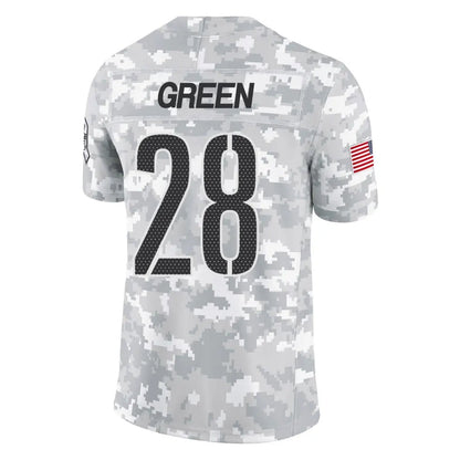 W.Commanders #28 Darrell Green Player Arctic Camo Salute To Service Limited Football Jerseys football jersey product view 1