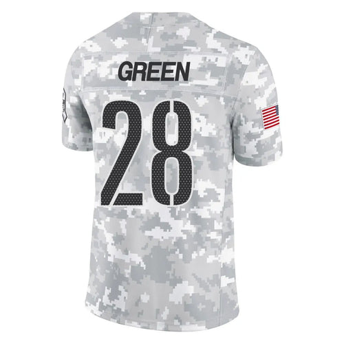 W.Commanders #28 Darrell Green Player Arctic Camo Salute To Service Limited Football Jerseys football jersey product view 1