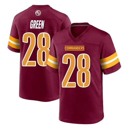 W.Commanders #28 Darrell Green Player Burgundy Home Game Football Jerseys football jersey product view 1