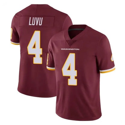 W.Commanders #4 Frankie Luvu Player Burgundy Vapor Limited Football Jerseys football jersey product view 1
