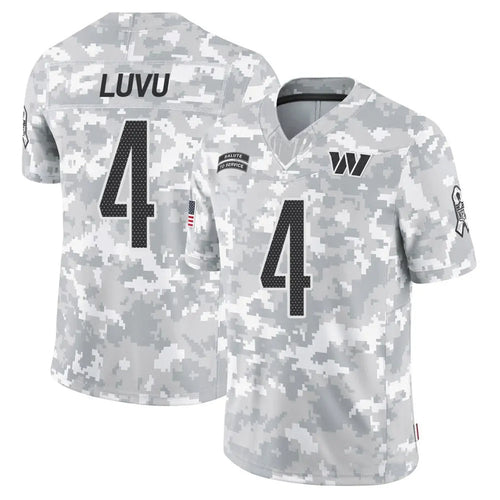 W.Commanders #4 Frankie Luvu Player Limited Arctic Camo Salute to Service Football Jerseys football jersey product view 1