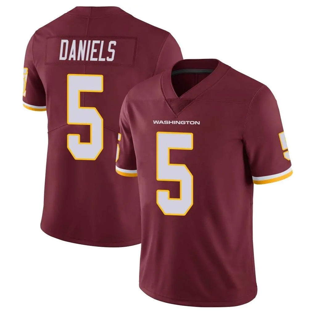 W.Commanders #5 Jayden Daniels Player Burgundy Vapor Limited Football Jerseys football jersey product view 1