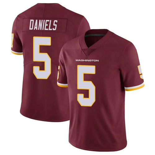 W.Commanders #5 Jayden Daniels Player Burgundy Vapor Limited Football Jerseys football jersey product view 1
