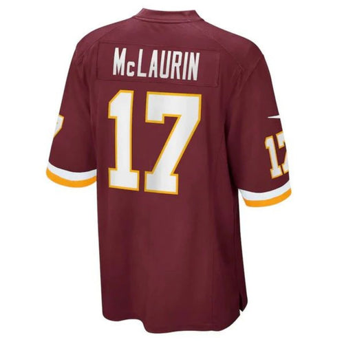 W.Commanders #17 Terry McLaurin Burgundy Player Game Football Jerseys football jersey product view 1