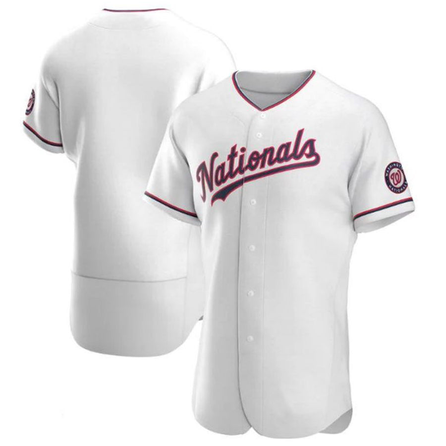 W.Nationals Blank Player White Replica Baseball Jerseys baseball jersey product view 1