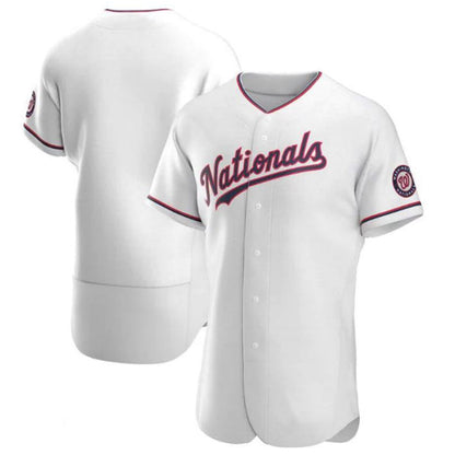 W.Nationals Blank Player White Replica Baseball Jerseys baseball jersey product view 1