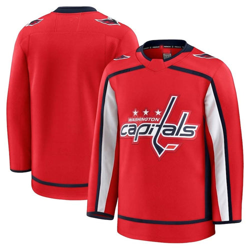 W.Capitals Supporters Player Premium Jersey - Red Stitched American Hockey Jerseys hockey jersey product view 1