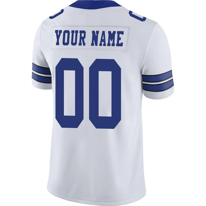 Custom D.Cowboys White Personalized Design Your Own Name and Number for Men Women Youth Jerseys football jersey product view 3