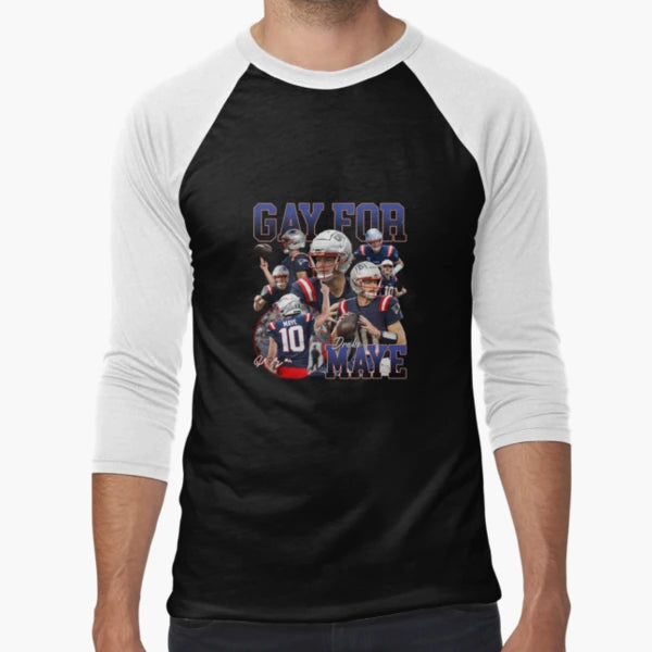 Drake Maye Gay Maye New England T-Shirt - Fun Novelty Design Unisex - T-Shirt, Sweatshirt, Hoodie