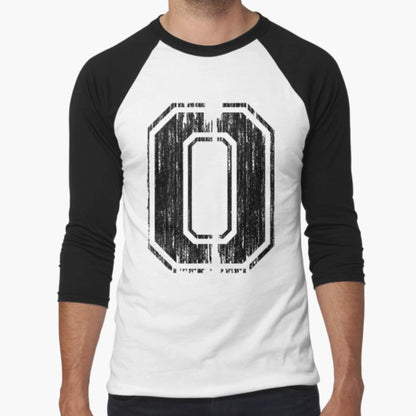 Bold Distressed Sports Number 0 T-Shirt - Minimalist Print Men Women - T-Shirt, Sweatshirt, Hoodie