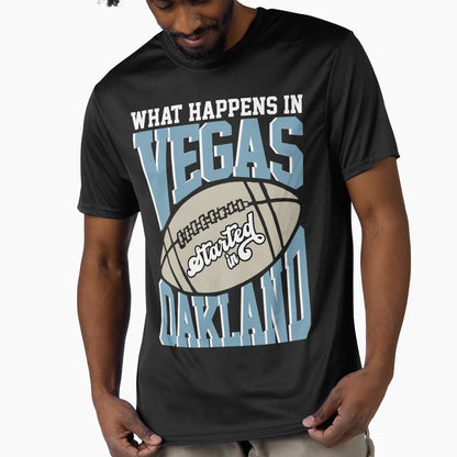 What Happens Vegas Football T-Shirt - Trendy Graphic for Adults - T-Shirt, Sweatshirt, Hoodie