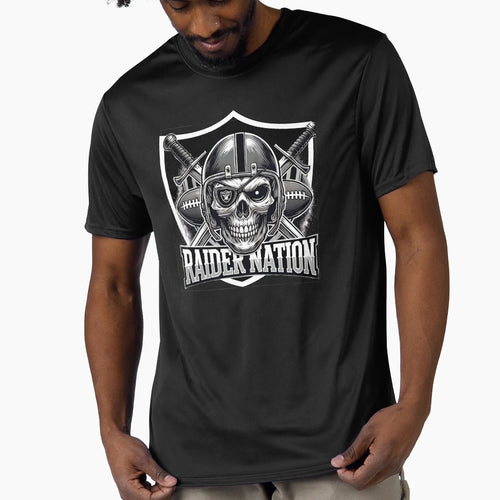 Raidernation Skull T-Shirt - Graphic Print Men Women - T-Shirt, Sweatshirt, Hoodie