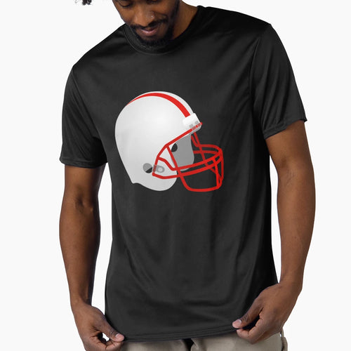 Football And Helmet T-Shirt - Unique Graphic for Adults - T-Shirt, Sweatshirt, Hoodie