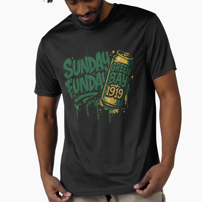 Sunday Funday Game Day Green Bay T-Shirt - Casual Everyday Wear Unisex - T-Shirt, Sweatshirt, Hoodie