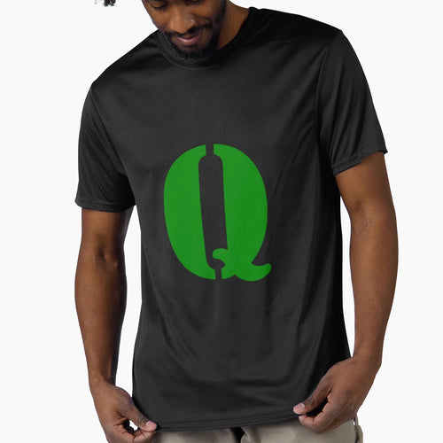 Letrer Q T-Shirt - Minimalist Print Men Women - T-Shirt, Sweatshirt, Hoodie