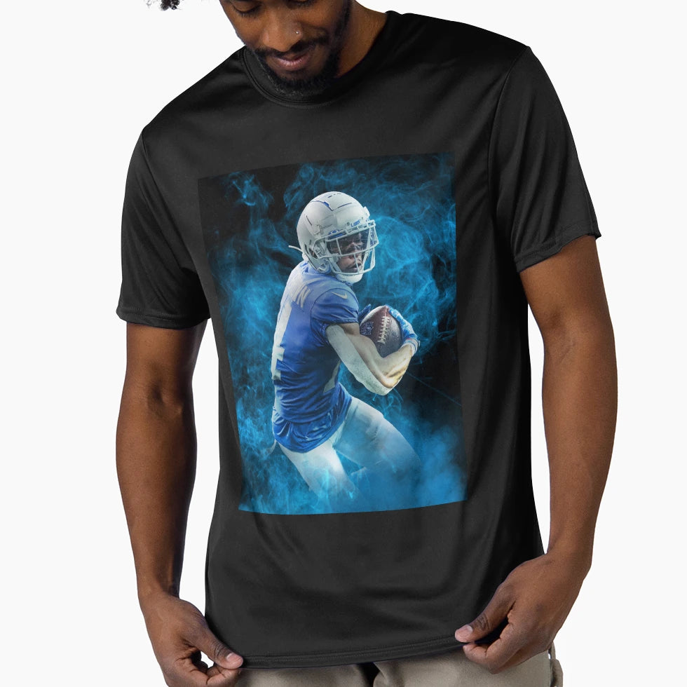 Amon Ra St Brown Detroit Sports Art T-Shirt - Custom Art Print Unisex - T-Shirt, Sweatshirt, Hoodie