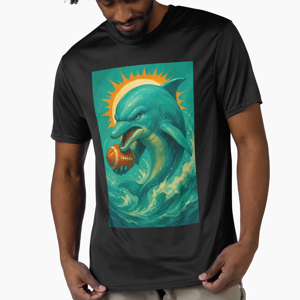 Miami Football V2 T-Shirt - Trendy Graphic for Adults - T-Shirt, Sweatshirt, Hoodie
