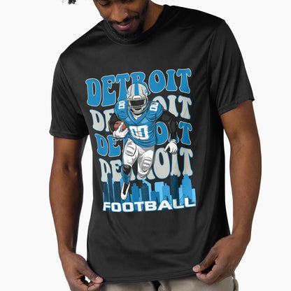 Detroit Grit Football Collection I T-Shirt - Minimalist Print Men Women - T-Shirt, Sweatshirt, Hoodie