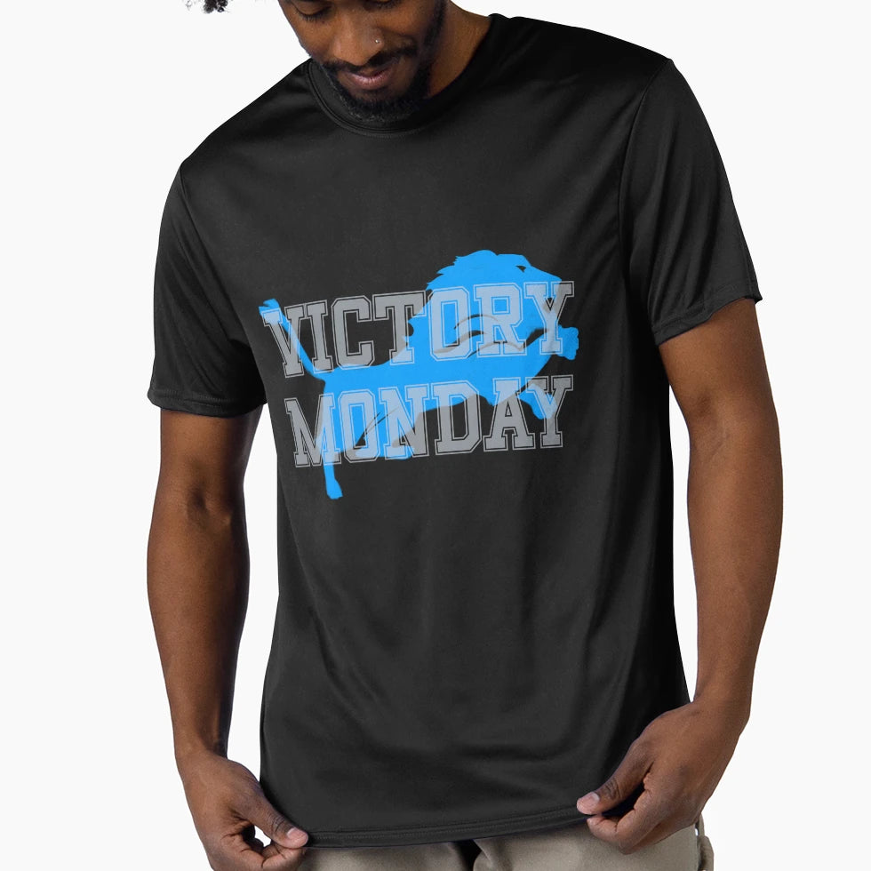 Detroit Lions Victory Monday T-Shirt - Streetwear Style for Adults - T-Shirt, Sweatshirt, Hoodie