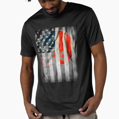 American Football And Us Black T-Shirt - Fun Novelty Design for Adults - T-Shirt, Sweatshirt, Hoodie